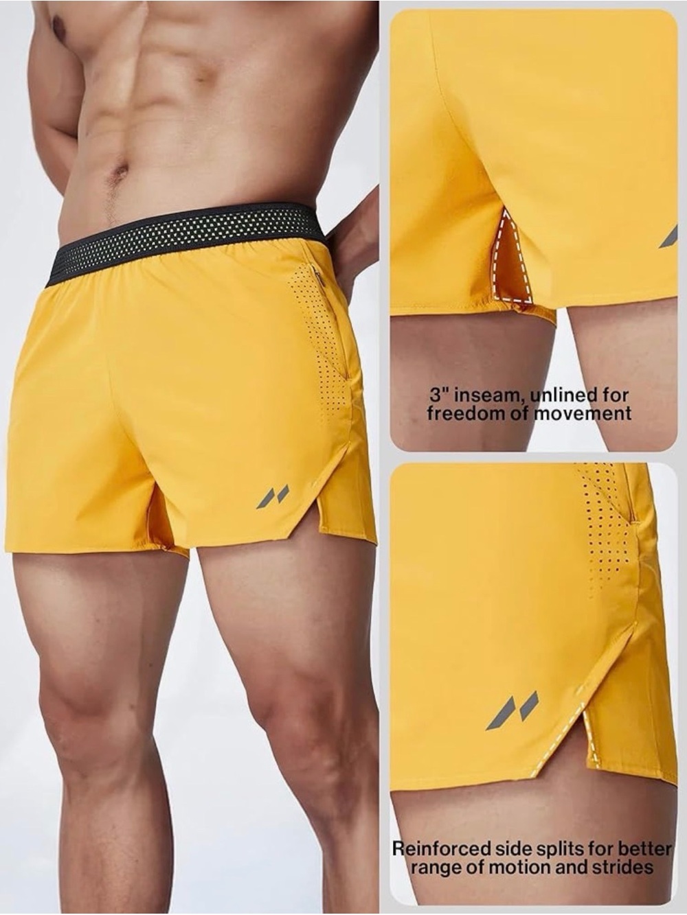 Bundle Of 3 Aha Lightweight Athletic Running Shorts View 4
